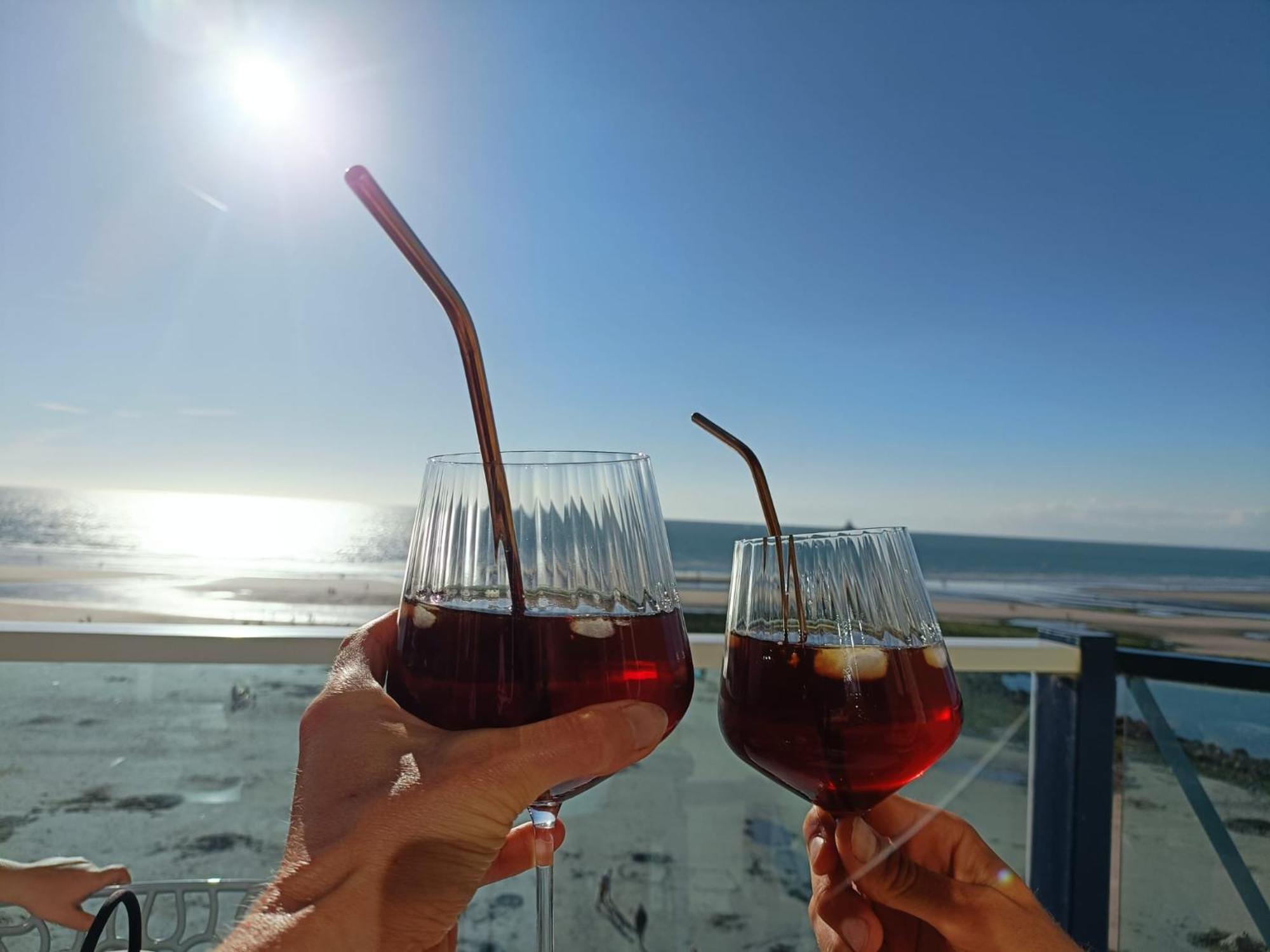 La Terrasse Du Grand Bleu A Wimereux Exteriör bild